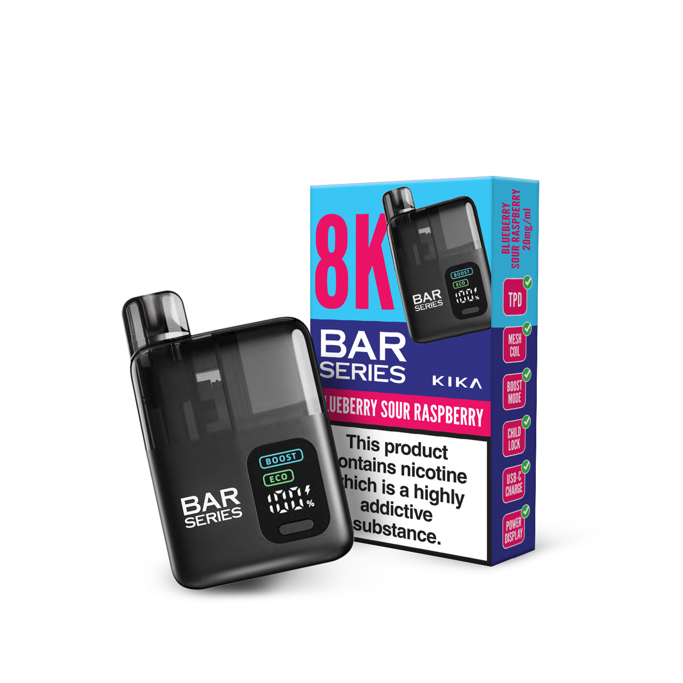 Blueberry Sour Raspberry - Bar Series 8K Kit