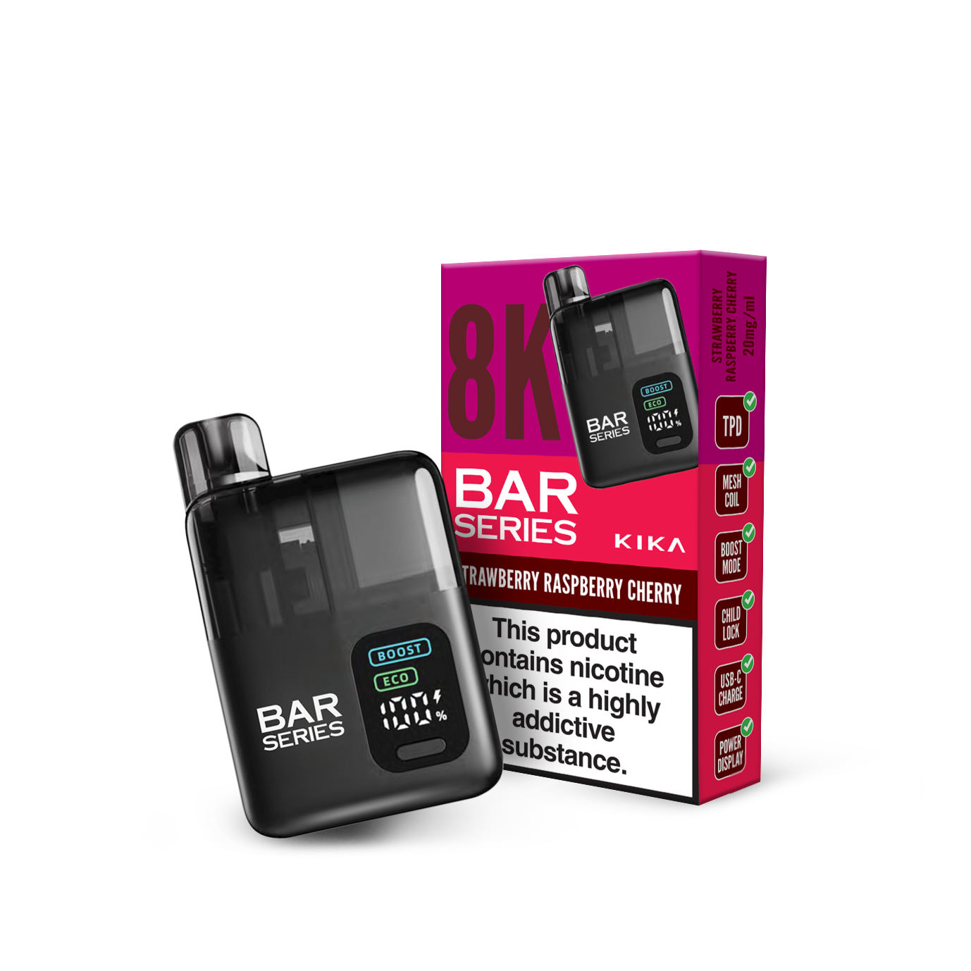Strawberry Raspberry Cherry - Bar Series 8K Kit