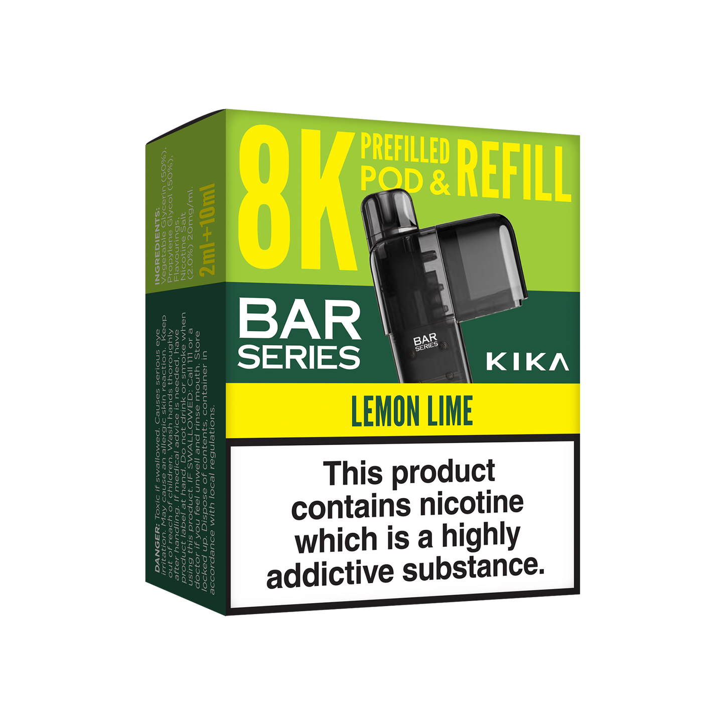Lemon Lime - Bar Series 8k - Prefilled Pod