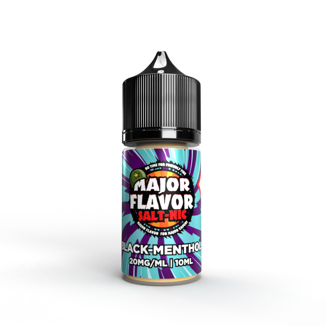 Black Menthol - Major Flavor Nic Salt E-liquid