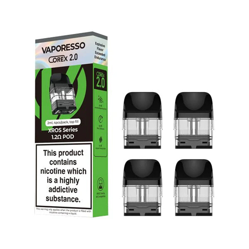 Xros Corex 2.0 Replacement Pods 4 Pack - Vaporesso