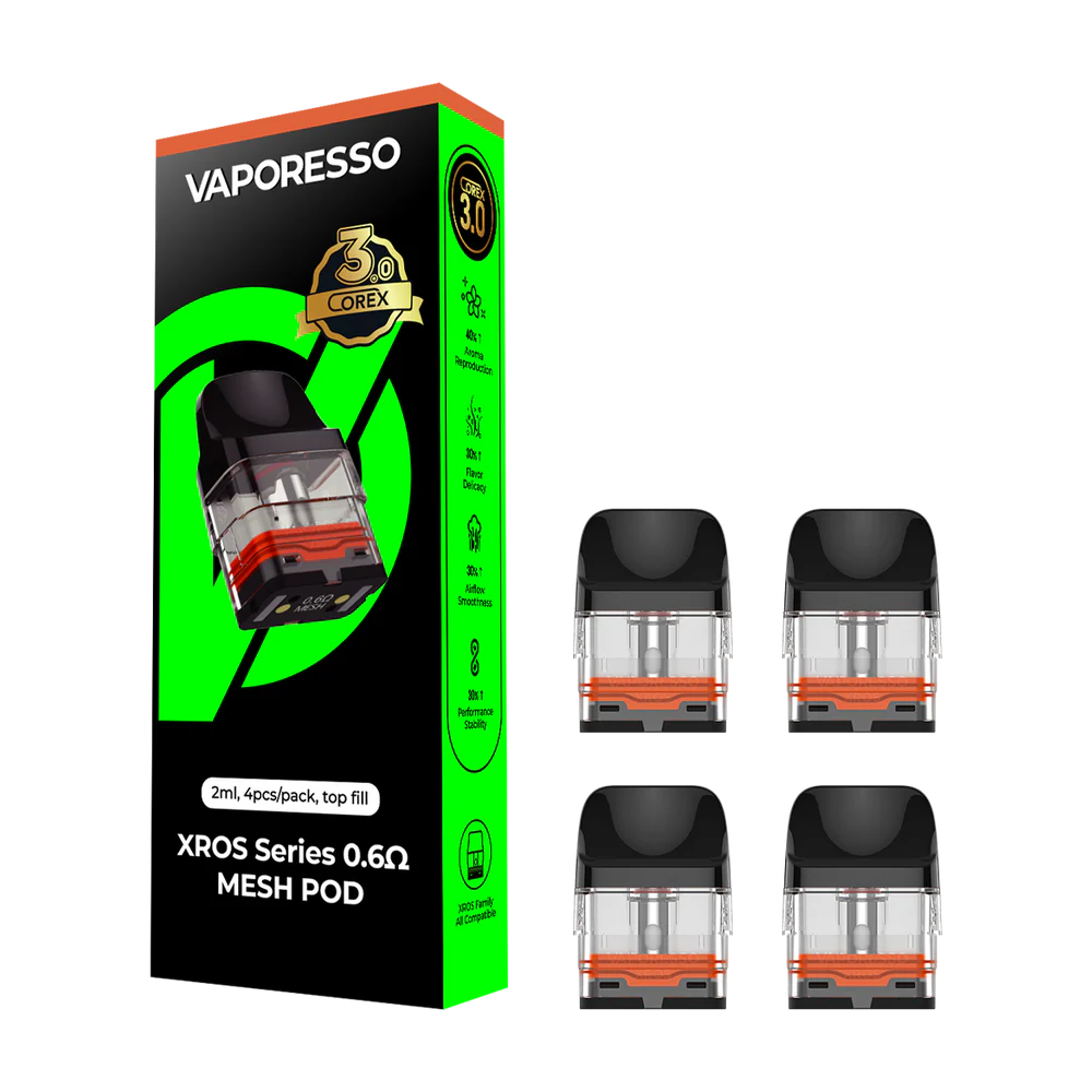 Xros Corex 3.0 Replacement Pods 4 Pack - Vaporesso