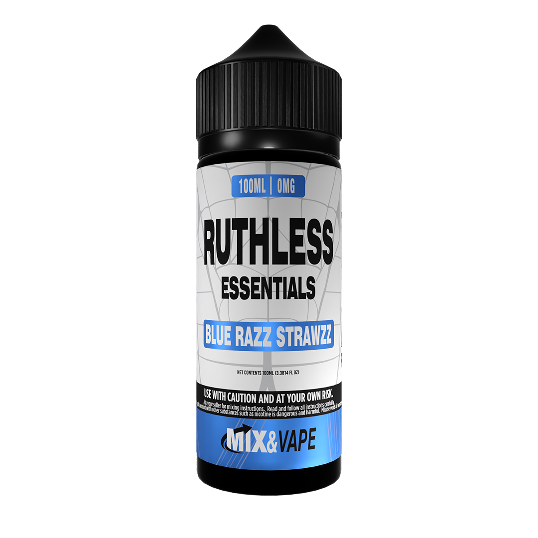 Blue Razz Strawzz - Ruthless Essentials 100ml Shortfill